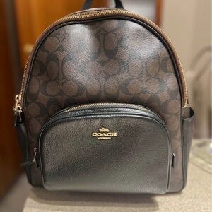 Coach Black Leather Patch Interior Handbag